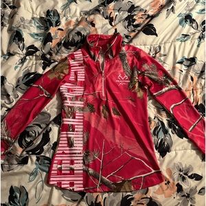 Real Tree Hot Pink Quarter Zip